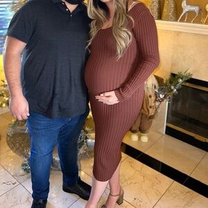 Maternity midi dress